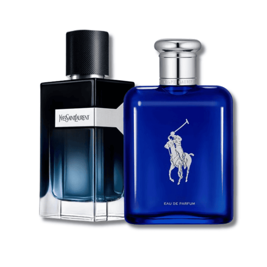 Luxury Men’s Duo – YSL Y & R. Lauren Polo Blue 100ml (Exclusive Fragrance Set)